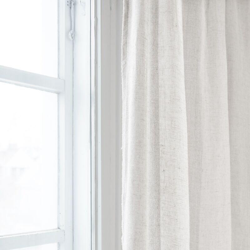 Fanni K Lina sivuverhot 2 kpl 140x250 cm valkoinen